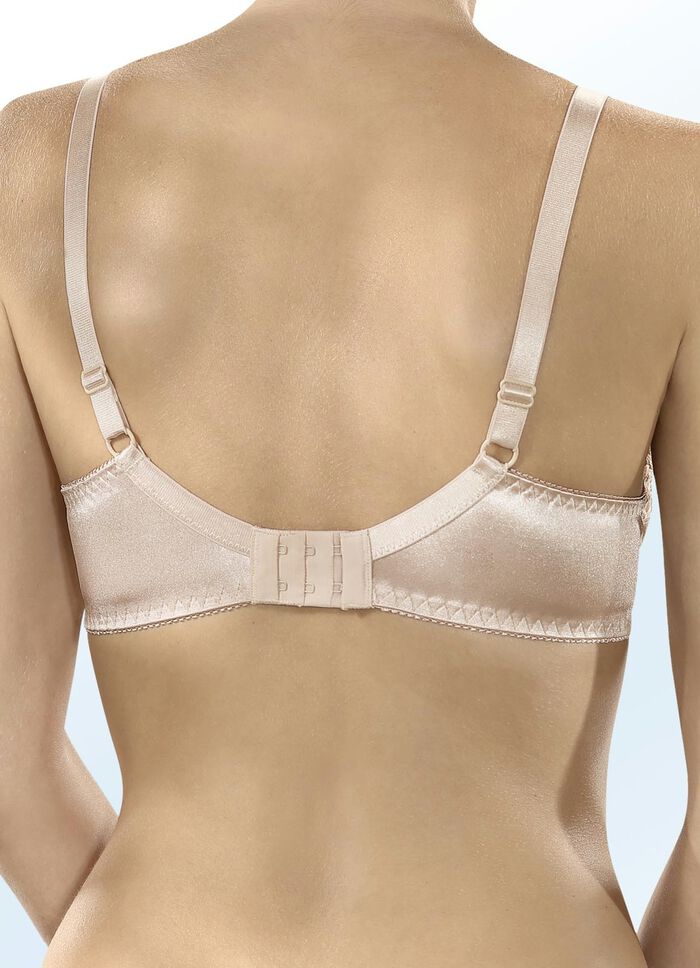 Naturana Zweierpack B&uuml;gel-BH mit T&uuml;llstickerei im Vorderteil 1X PUDER, 1X WEISS
