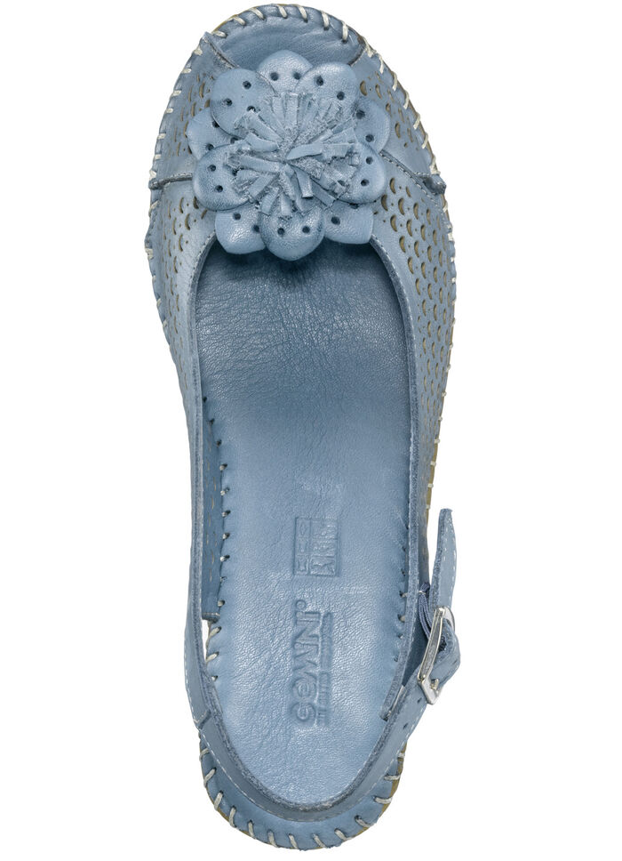 Gemini Sandalette mit Lederblüte JEANS