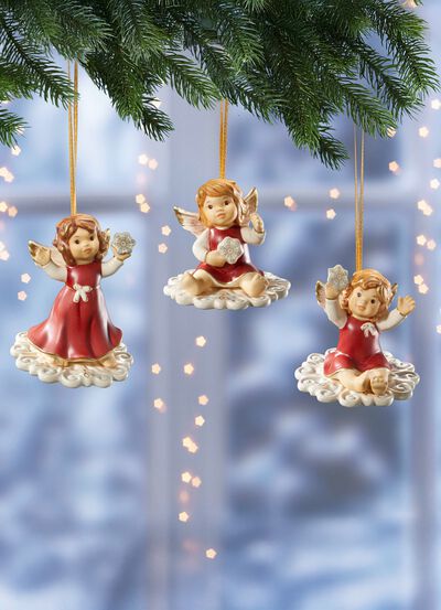 Goebel-Engel-Aufh&auml;nger aus Feinsteingut 