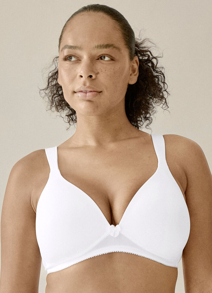 Naturana BH mit weich gepolsterten Cups WEISS