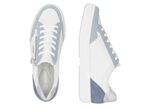 Remonte Sneaker aus Nappa- und Veloursleder mit Metallic-Besatz BLAU-WEISS-SILBER