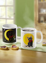 Zaubertasse Katze aus hochwertigem Steingut 