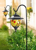 Tiffany-Solarleuchten, 2er-Set 