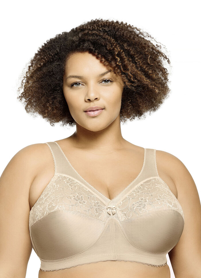 Glamorise Stütz-BH mit Spitze BEIGE