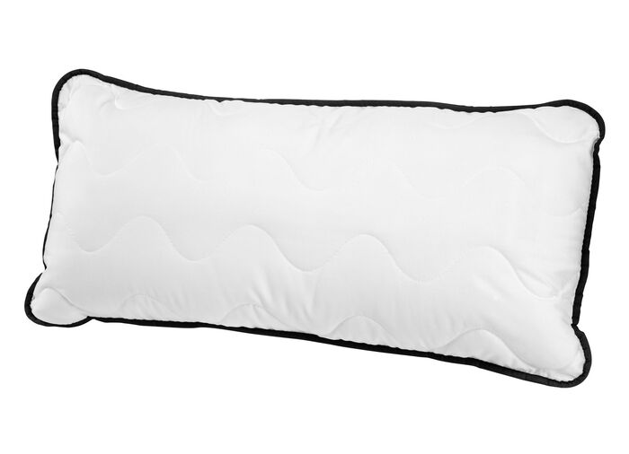 Kissenprogramm aus dem Hause biberna mit schwarzer Biese WEISS