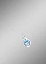 Moderner Anh&auml;nger mit Blautopas und echt Wei&szlig;topas 