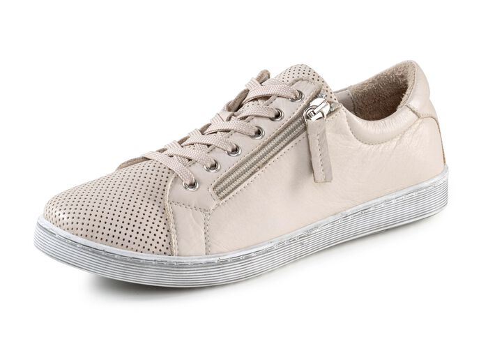 ELENA EDEN, sommerliche Damen-Schn&uuml;rschuhe, mit herausnehmbarem Fu&szlig;bett BEIGE
