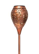 Solar-Gartenfackel, 2er-Set 