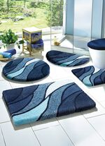 Kleine Wolke Badgarnitur in Table Tuft Qualität BLAU