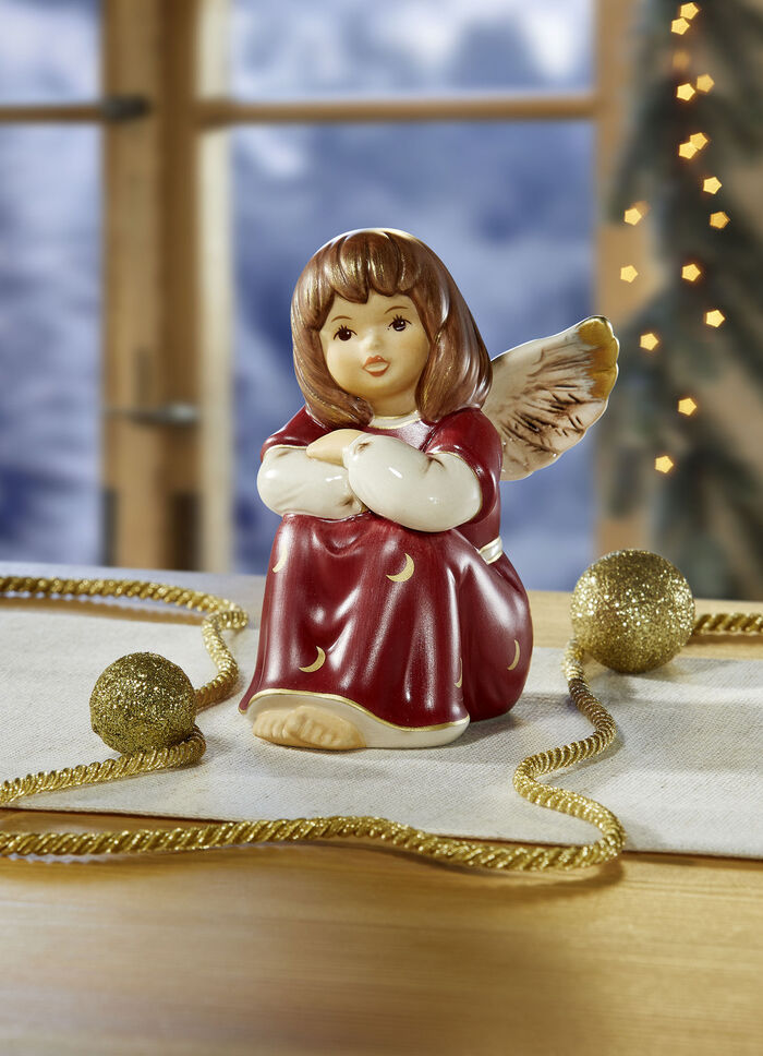 Goebel Sitzender Engel BORDEAUX