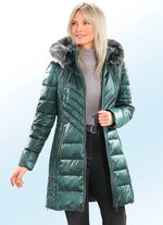 Kurzmantel mit L&auml;ngssteppung 