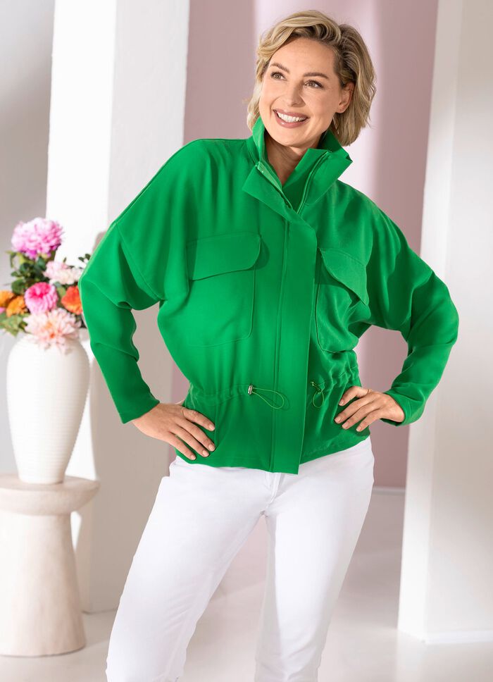 Trendige Kurzjacke GR&Uuml;N