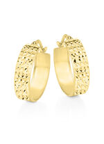 Diamantierte Creolen 