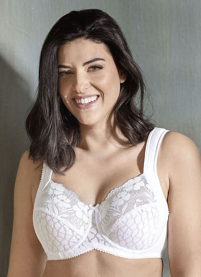 Miss Mary Bügel-BH mit strukturiertem Vorderteil WEISS