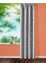 Übergardine mit Universalschienenband SILBER