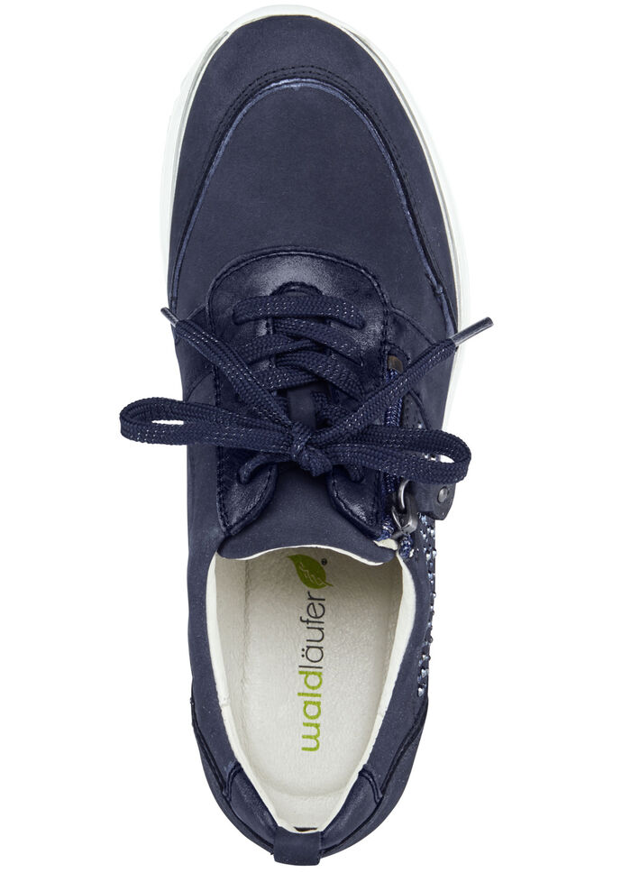 Waldläufer, bequeme Damen-Schnürschuhe, Weite H, mit herausnehmbarem Fußbett MARINE