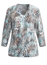 Pullover in Jacquard-Feinstrick 