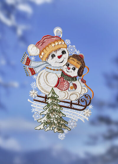 Fensterbild mit Saughaken 