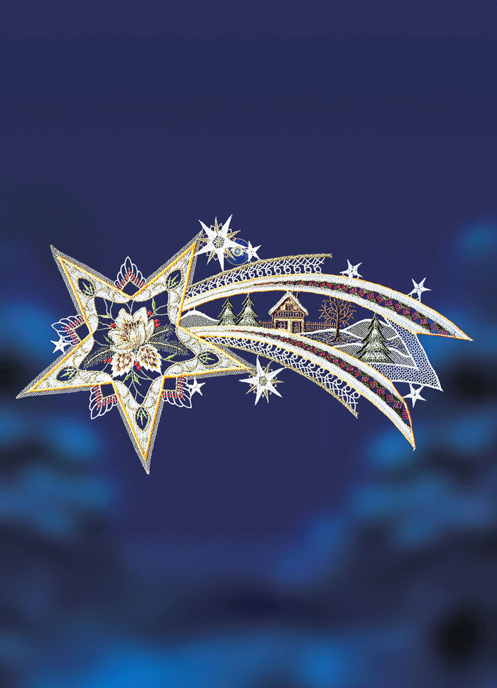 Fensterbild Sternschnuppe aus Plauener Spitze 