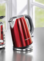 Grundig Frühstücksserie aus hochwertig lackiertem Edelstahl ROT