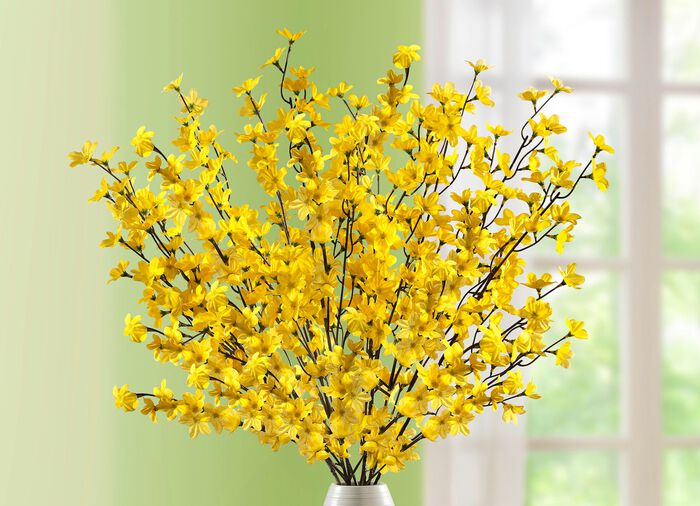 T&auml;uschend echt aussehende Forsythienzweige, 5er-Set 