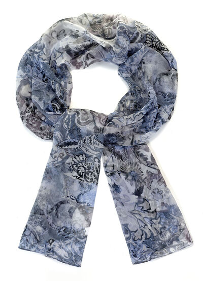 Schal mit Fantasiedessin 