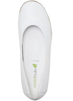 Waldl&auml;ufer Ballerina mit Rundum-Gummizug WEISS