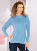 Pullover mit edler Schmucksteinzier 