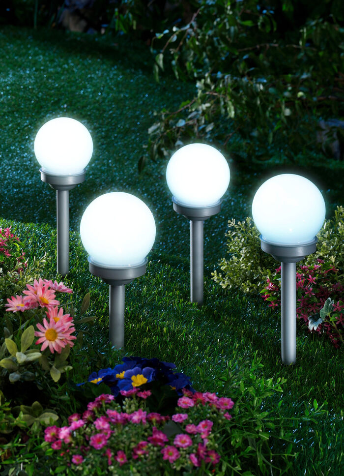 LED-Kugelleuchten, 4er-Set 