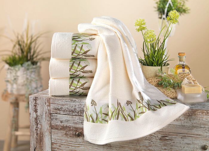 Frottier-Serie aus 100% Baumwolle 