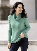Pullover in flauschiger Qualität MINT MELIERT