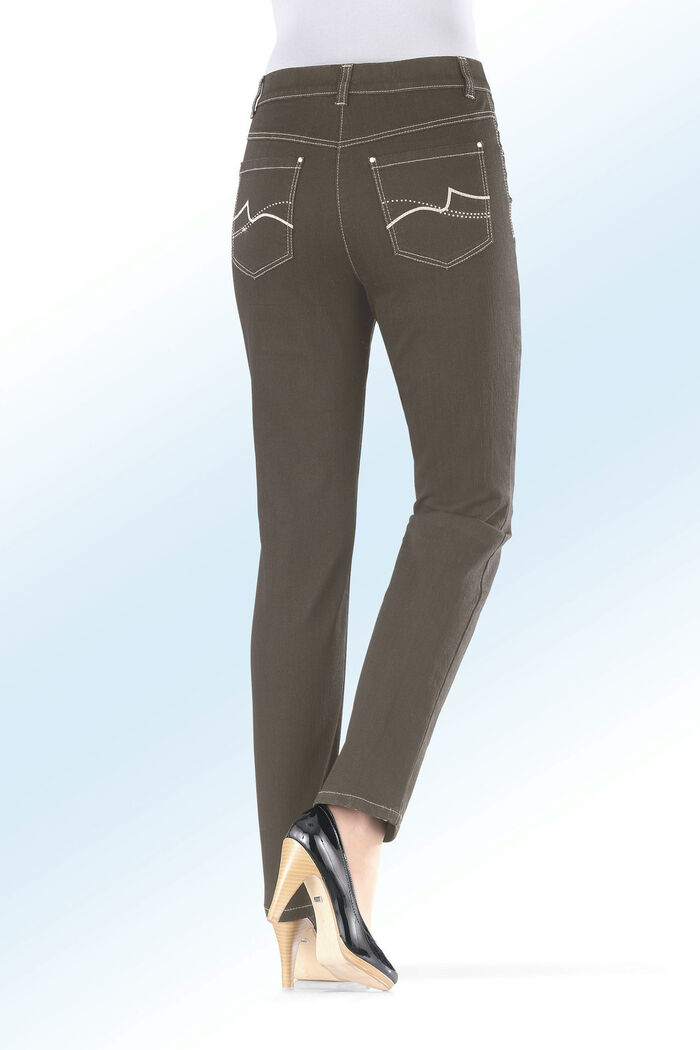 Power-Stretch-Jeans TAUPE