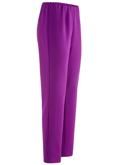 Knöchellange Hose mit angeschnittenem Bund 
