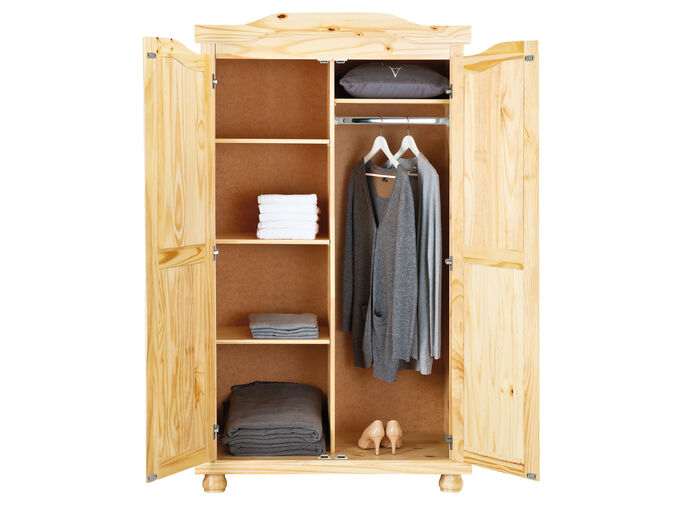 Kleiderschrank aus massiver Kiefer NATUR