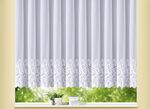 Blumenfenster-Store mit geradem Abschluss 
