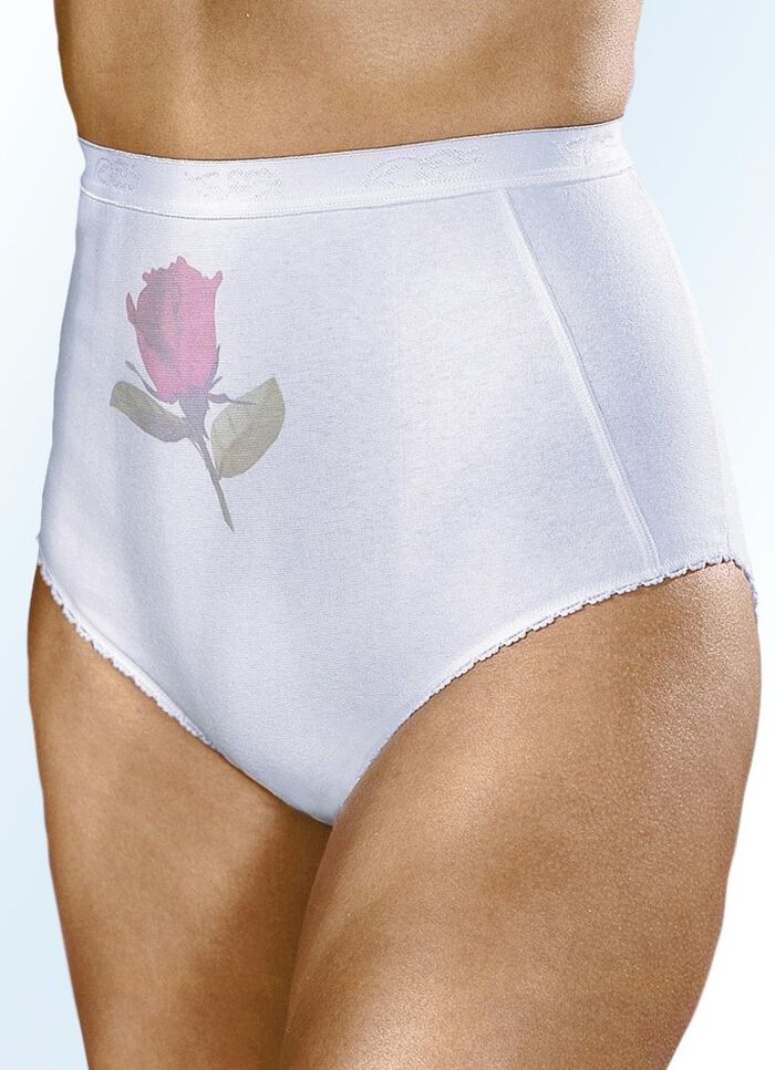 F&uuml;nferpack Slips mit Rosendruck 