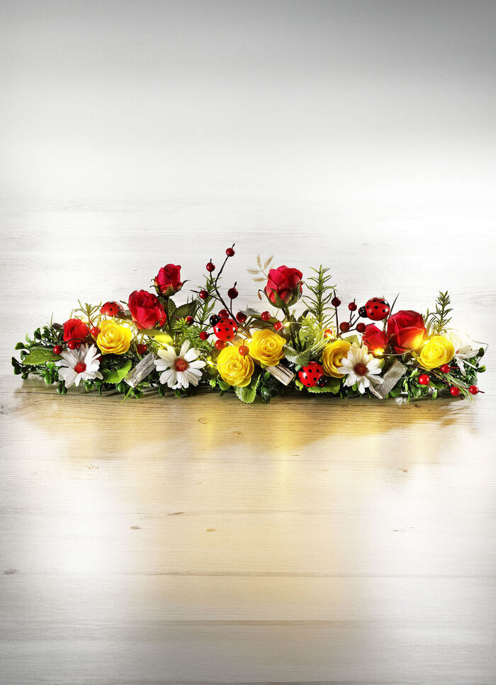 Tischaufleger mit LED-Micro-Lichterkette 