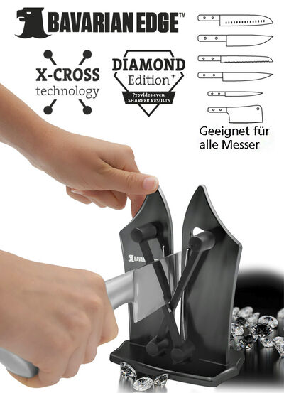 Messerschärfer mit X-Cross Technologie 