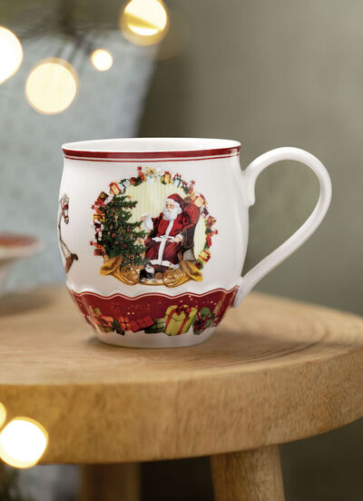 Villeroy & Boch Henkelbecher mit Weihnachtsmann-Motiv 