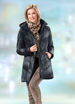 Jacke mit abnehmbarer Kapuze SCHWARZ