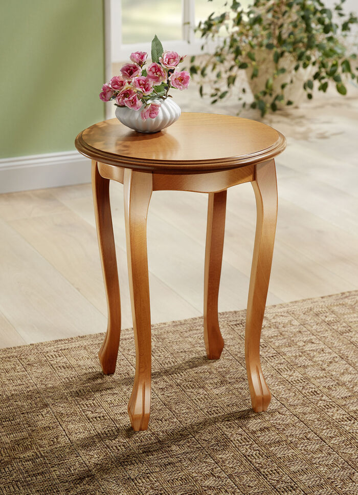 Teilmassiver Beistelltisch NATUR-HONIG