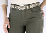 Ledergürtel im Leoprint BEIGE-BRAUN