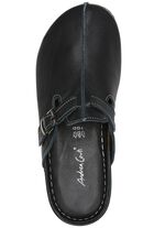 Andrea Conti Clog aus weichem Nappaleder SCHWARZ