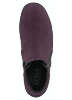 ELENA EDEN Bootie aus Nubukleder BORDEAUX