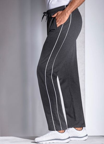 Freizeithose mit seitlichen Paspeln 