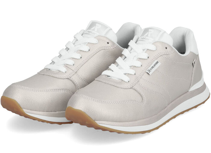 Rieker Sneaker mit MemoSoft-Textilfußbett GOLDBEIGE