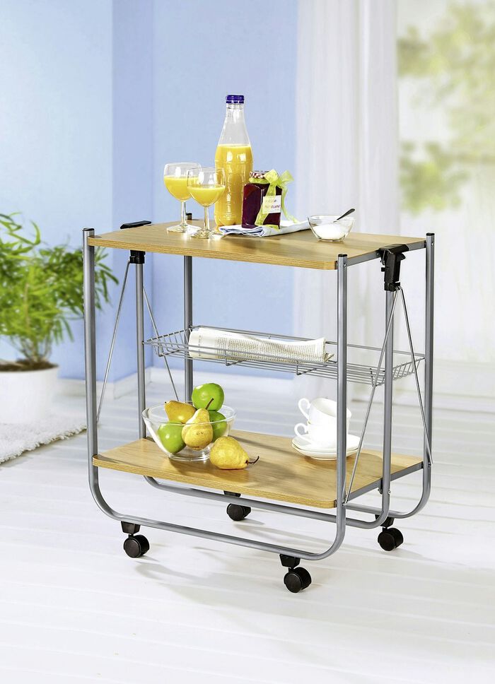 Vielseitig einsetzbarer Klapp-Servierwagen BUCHE