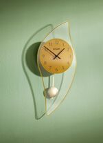 Wanduhr mit arabischen Ziffern GOLD