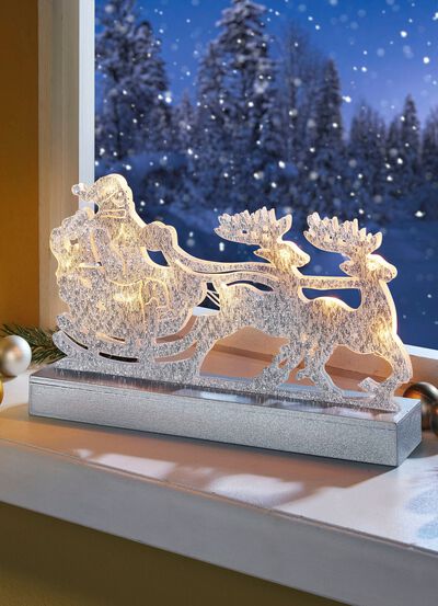 Beleuchteter Weihnachtsschlitten 