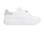 Sneaker mit Libellen-Metallschmuck WEISS-GOLD